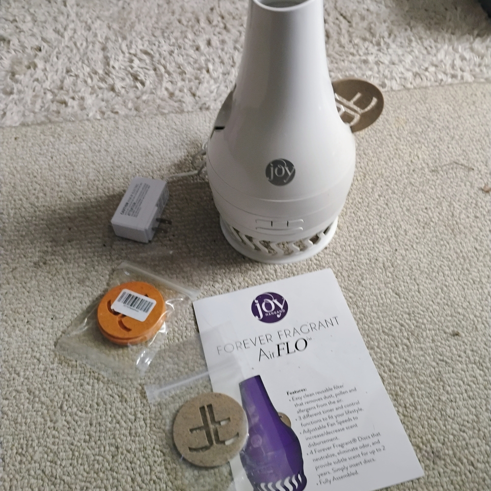 Joy Mangano White Air FLO Fragrance Diffuser